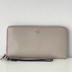 Tory Burch Large Zip Wallet with Wristlet Strap